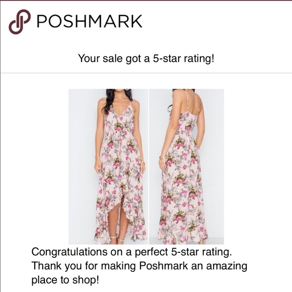 Last 1! FLORAL HIGH LOW MAXI DRESS - Picture 2 of 8